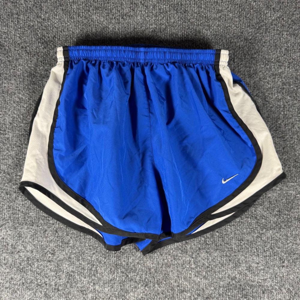 Nike Dri-FIT Tempo Running Shorts Royal Blue White Black 716453-464 Womens Small